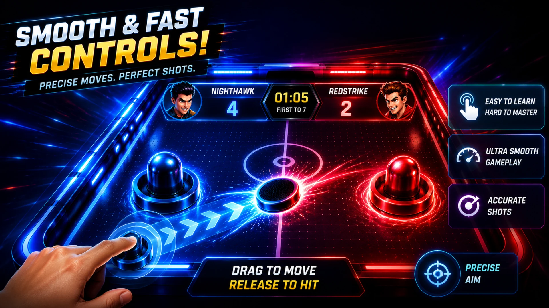 Air Hockey : Solo, Multiplayer screenshot